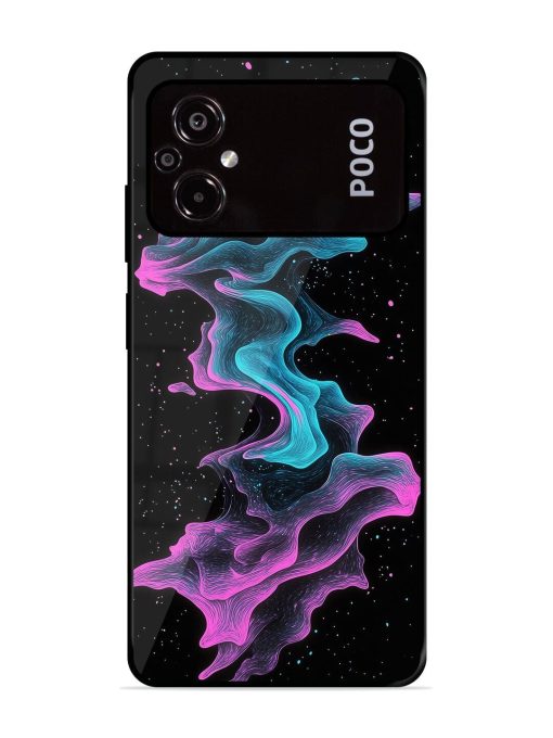 Cosmic Currents Glossy Soft Edge Case for Poco M5 Chachhi