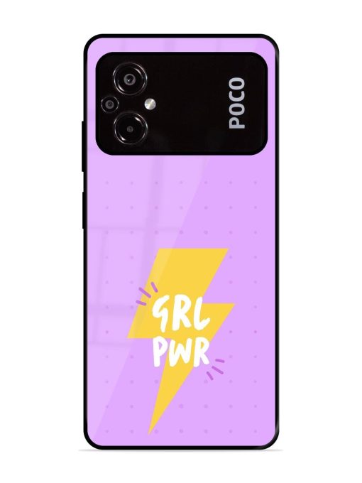 Girl Power Spark Glossy Soft Edge Case for Poco M5 Chachhi