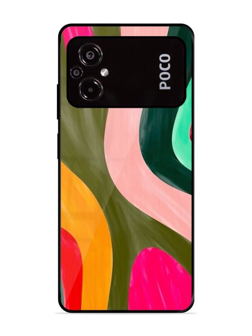 Wavy Wonder Glossy Soft Edge Case for Poco M5 Chachhi