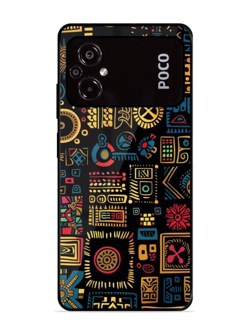 Tribal Tapestry Glossy Soft Edge Case for Poco M5 Chachhi