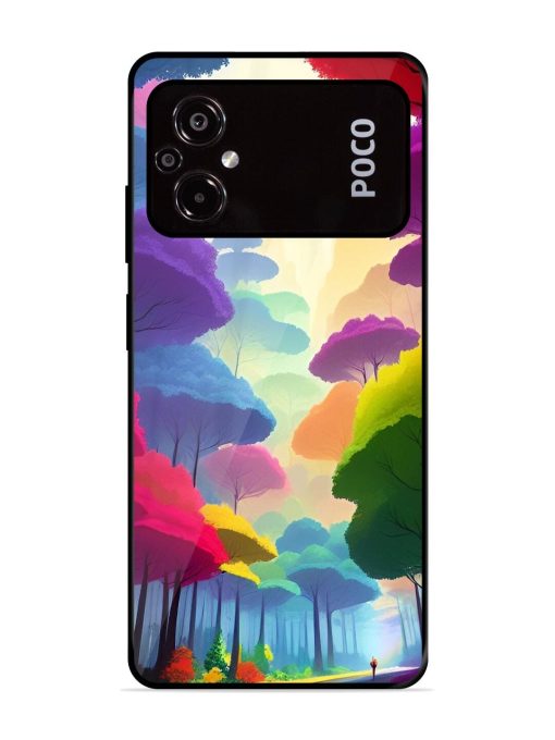 Rainbow Road Glossy Soft Edge Case for Poco M5 Chachhi