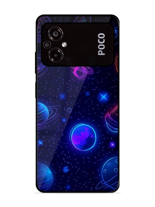 Neon Cosmos Glossy Soft Edge Case for Poco M5 Chachhi