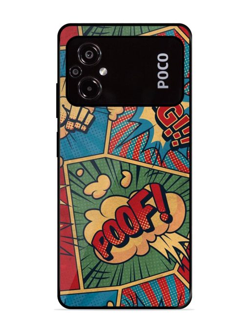 Comic Book Chaos Glossy Soft Edge Case for Poco M5 Chachhi