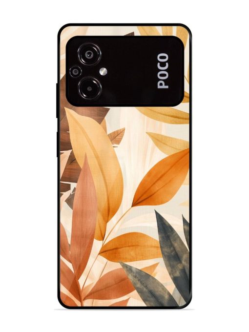 Earthy Elegance Glossy Soft Edge Case for Poco M5 Chachhi