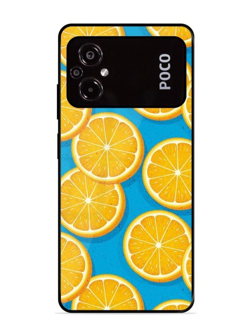 Citrus Symphony Glossy Soft Edge Case for Poco M5 Chachhi