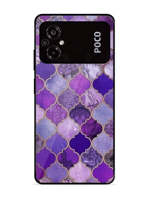 Purple Mosaic Magic Glossy Soft Edge Case for Poco M5 Chachhi