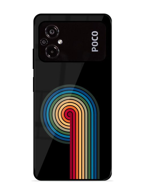 Rainbow Ripple Glossy Soft Edge Case for Poco M5 Chachhi