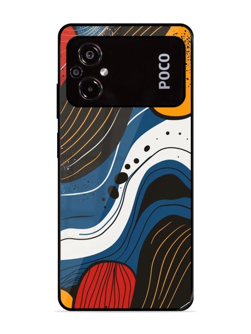 Abstract Expression Glossy Soft Edge Case for Poco M5 Chachhi