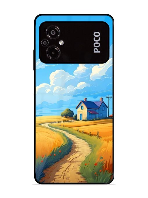 Countryside Cottage Glossy Soft Edge Case for Poco M5 Chachhi