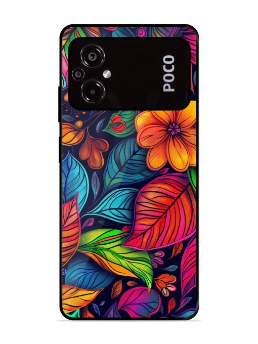 Rainbow Of Blooms Glossy Soft Edge Case for Poco M5 Chachhi