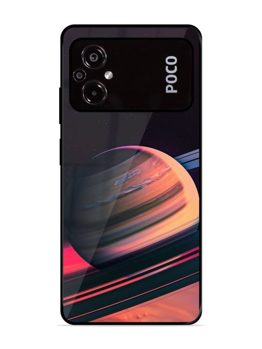 Neon Saturn Glossy Soft Edge Case for Poco M5 Chachhi