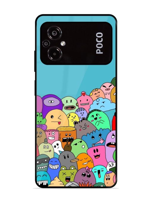 Monster Mash Glossy Soft Edge Case for Poco M5 Chachhi