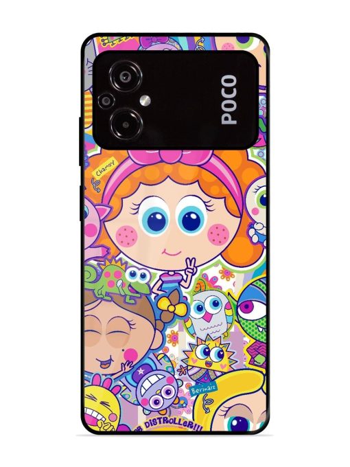 Distroller Friends Glossy Soft Edge Case for Poco M5 Chachhi