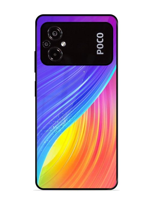 Neon Swirl Glossy Soft Edge Case for Poco M5 Chachhi