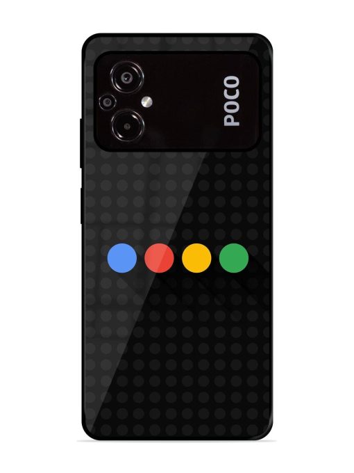 Google Dots Glossy Soft Edge Case for Poco M5 Chachhi