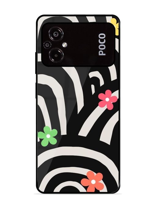 Rainbow Arcs Glossy Soft Edge Case for Poco M5 Chachhi