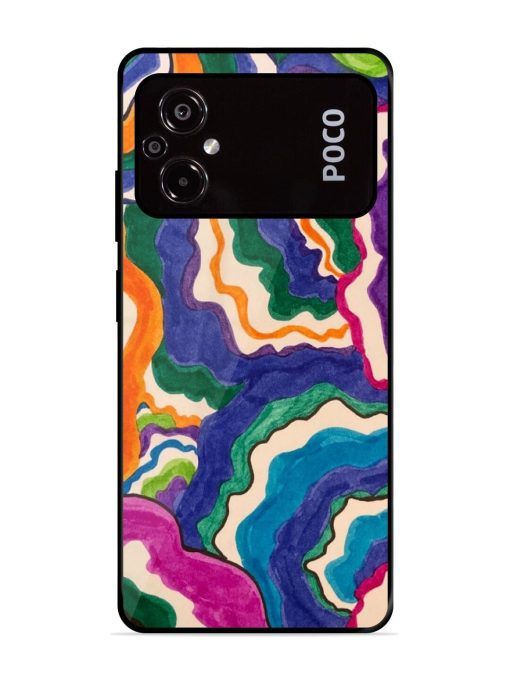 Wavy Wonder Glossy Soft Edge Case for Poco M5 Chachhi