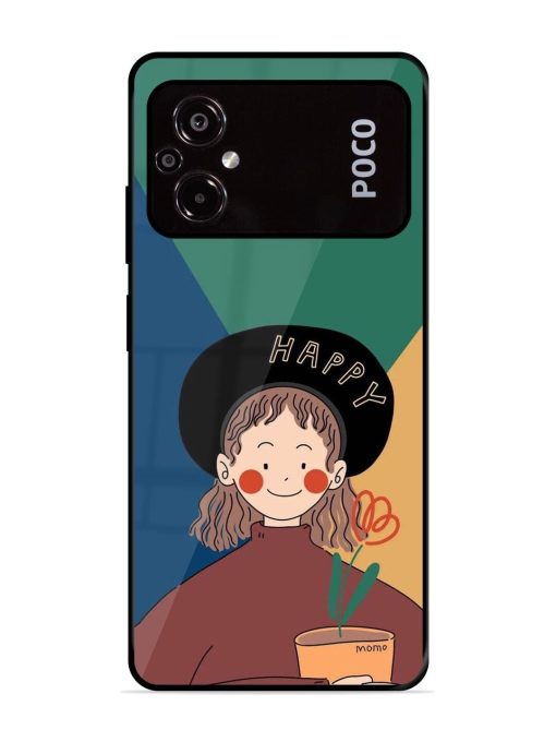 Happy Momo Glossy Soft Edge Case for Poco M5 Chachhi