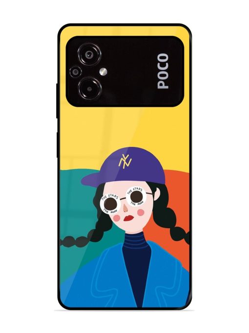 Starry-Eyed Girl Glossy Soft Edge Case for Poco M5 Chachhi