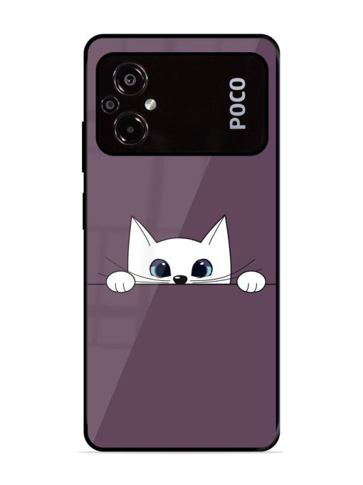 Peek-A-Boo Kitty Glossy Soft Edge Case for Poco M5 Chachhi