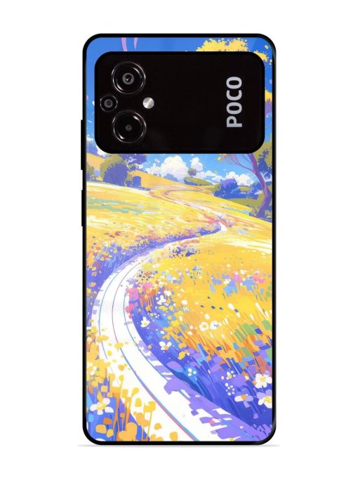 Vibrant Spring Meadow Glossy Soft Edge Case for Poco M5 Chachhi