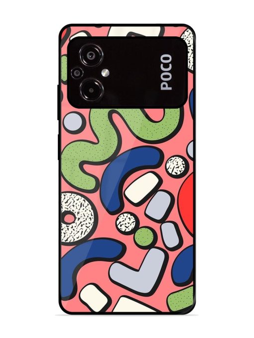 Groovy Geometric Shapes Glossy Soft Edge Case for Poco M5 Chachhi