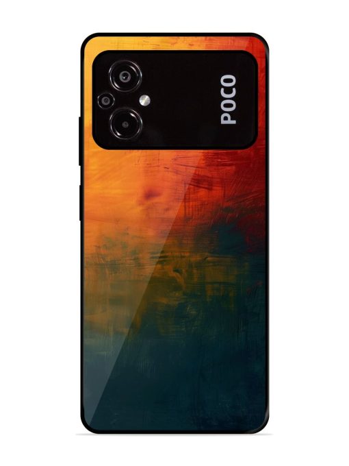 Golden Hour Canvas Glossy Soft Edge Case for Poco M5 Chachhi