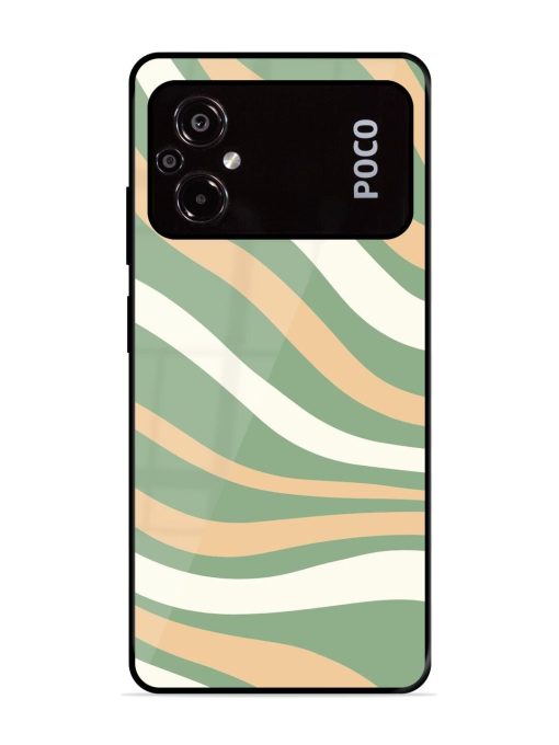 Wavy Pastel Paradise Glossy Soft Edge Case for Poco M5 Chachhi