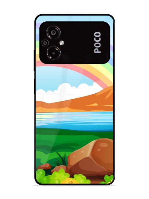 Rainbow Over The Lake Glossy Soft Edge Case for Poco M5 Chachhi