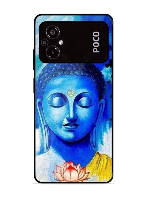 Serene Buddha With Lotus Glossy Soft Edge Case for Poco M5 Chachhi