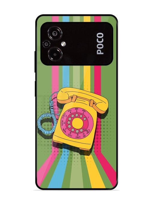 Retro Dialer Glossy Soft Edge Case for Poco M5 Chachhi