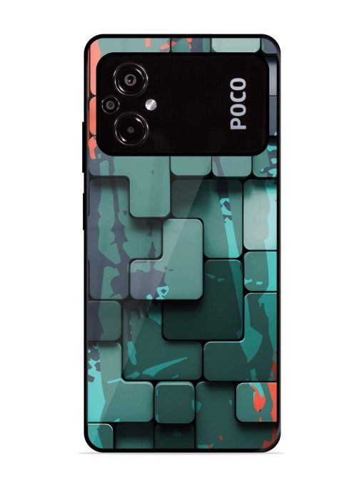 Abstract Geometric Mosaic Glossy Soft Edge Case for Poco M5 Chachhi