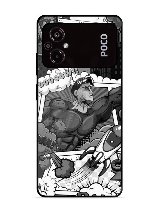 Comic Book Chaos Glossy Soft Edge Case for Poco M5 Chachhi