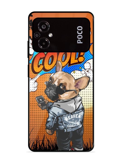 Cool Pup Glossy Soft Edge Case for Poco M5 Chachhi