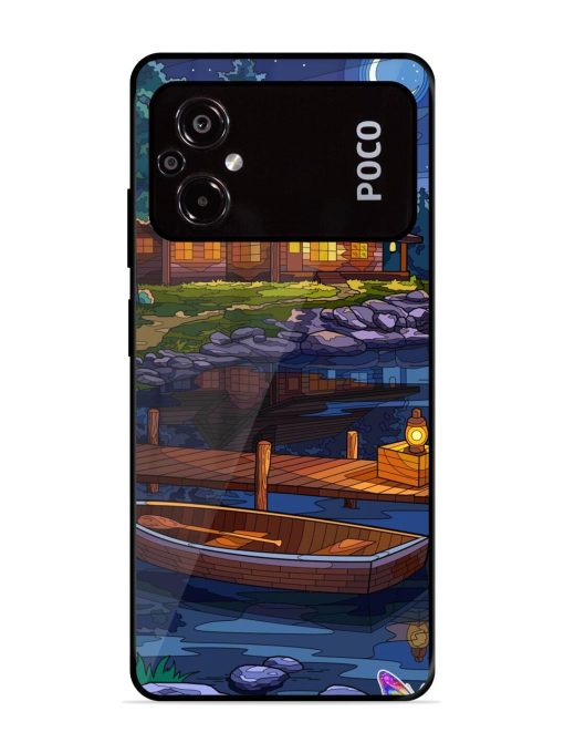 Moonlit Serenity Glossy Soft Edge Case for Poco M5 Chachhi