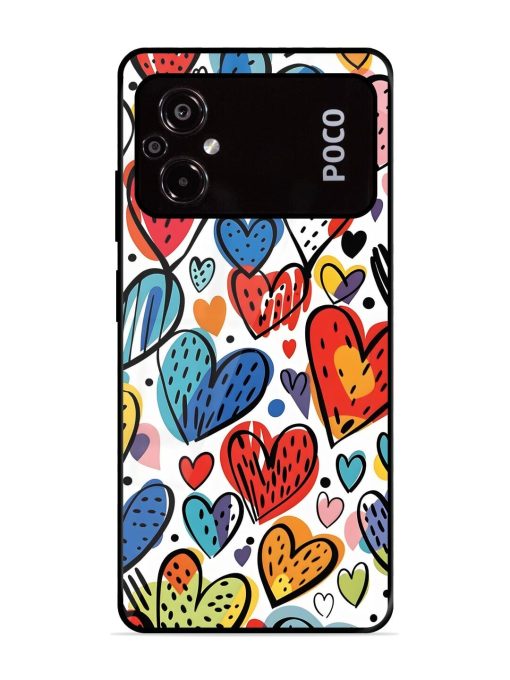 Heartfelt Harmony Glossy Soft Edge Case for Poco M5 Chachhi