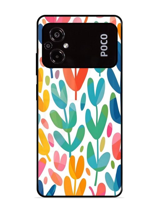 Rainbow Of Blooms Glossy Soft Edge Case for Poco M5 Chachhi