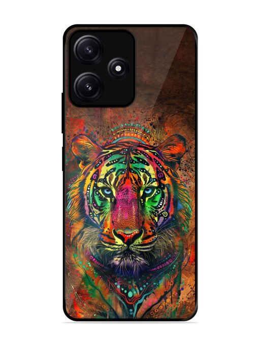 Cosmic Tiger Glossy Soft Edge Case for Poco M6 (5G) Chachhi