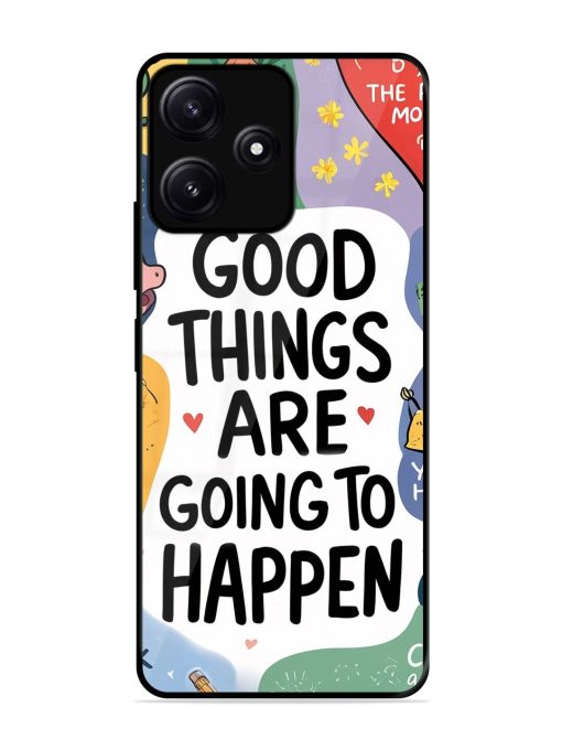 Uplifting Scribbles Glossy Soft Edge Case for Poco M6 (5G) Chachhi