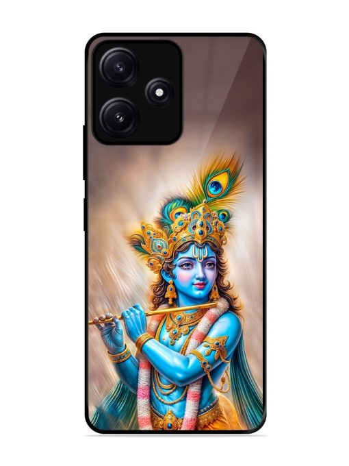 Divine Krishna Glossy Soft Edge Case for Poco M6 (5G) Chachhi