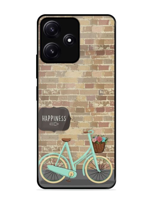 Pedaling Towards Happiness Glossy Soft Edge Case for Poco M6 (5G) Chachhi