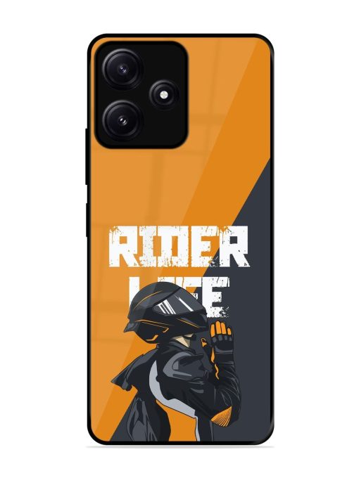 Ride Never Ends Glossy Soft Edge Case for Poco M6 (5G) Chachhi