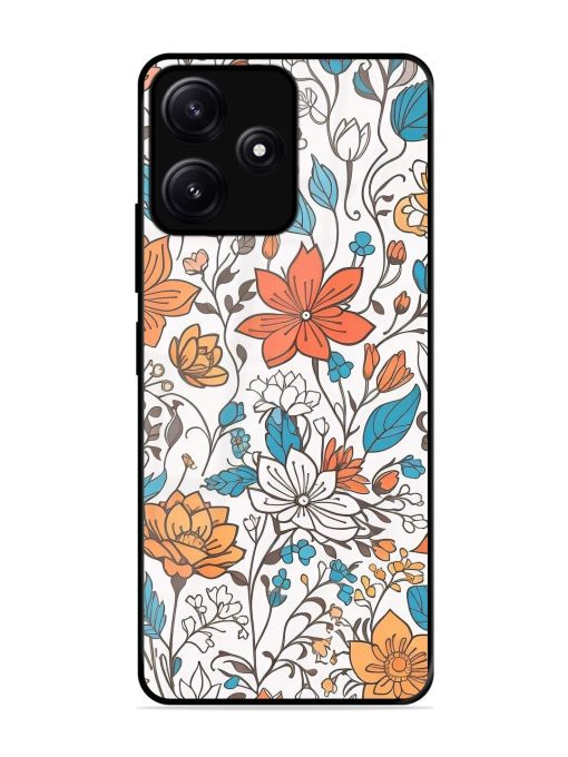 Floral Symphony Glossy Soft Edge Case for Poco M6 (5G) Chachhi