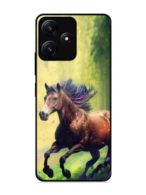 Enchanted Gallop Glossy Soft Edge Case for Poco M6 (5G) Chachhi