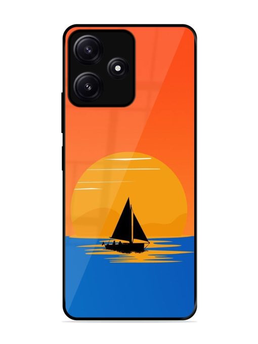 Sunset Sail Glossy Soft Edge Case for Poco M6 (5G) Chachhi