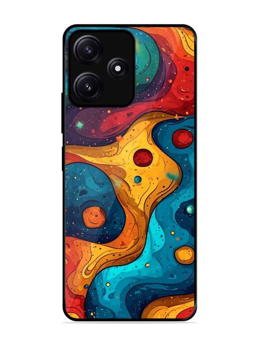 Cosmic Swirl Glossy Soft Edge Case for Poco M6 (5G) Chachhi