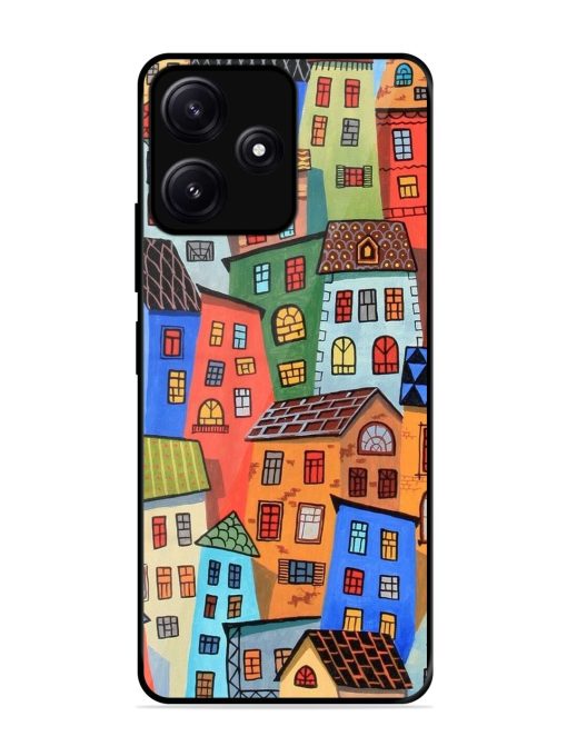 Rainbow House Glossy Soft Edge Case for Poco M6 (5G) Chachhi