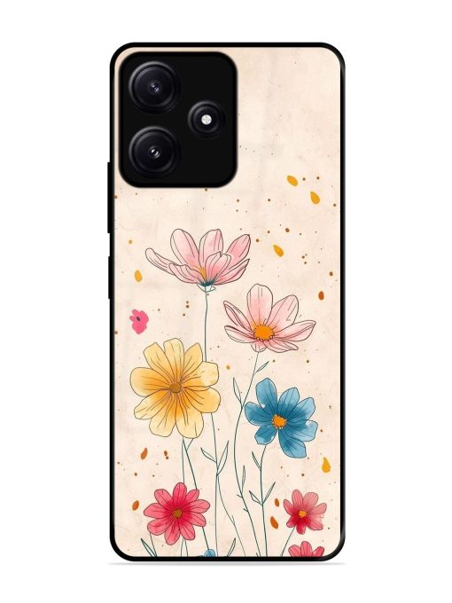 Delicate Bloom Glossy Soft Edge Case for Poco M6 (5G) Chachhi