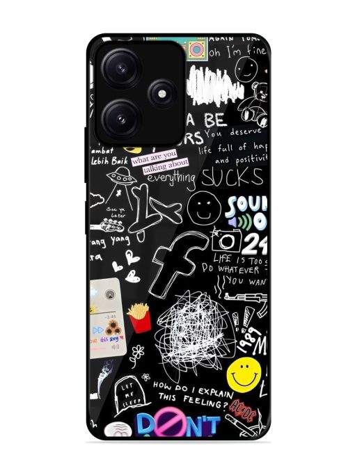 Doodle Diary Glossy Soft Edge Case for Poco M6 (5G) Chachhi