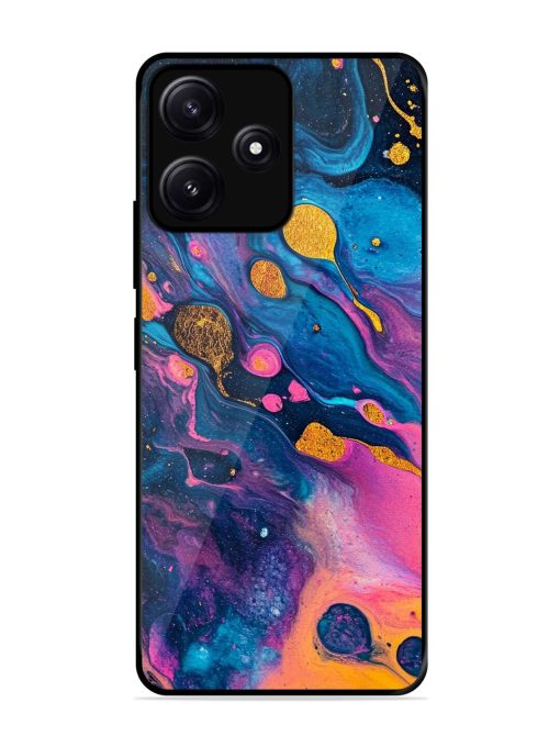 Cosmic Swirl Glossy Soft Edge Case for Poco M6 (5G) Chachhi